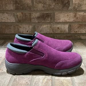 Land’s End Women's All Weather Suede Moc Shoes size 8.5